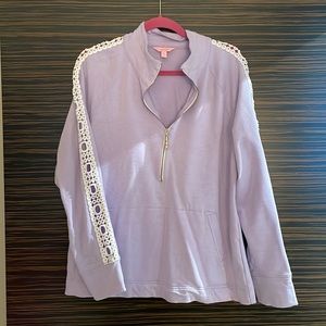 Lilly Pulitzer Purple Quarter Zip